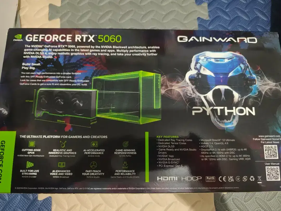 Gainward GeForce RTX 5060 8GB Python III GDDR7 (BEKAS) - Image 2 of 10