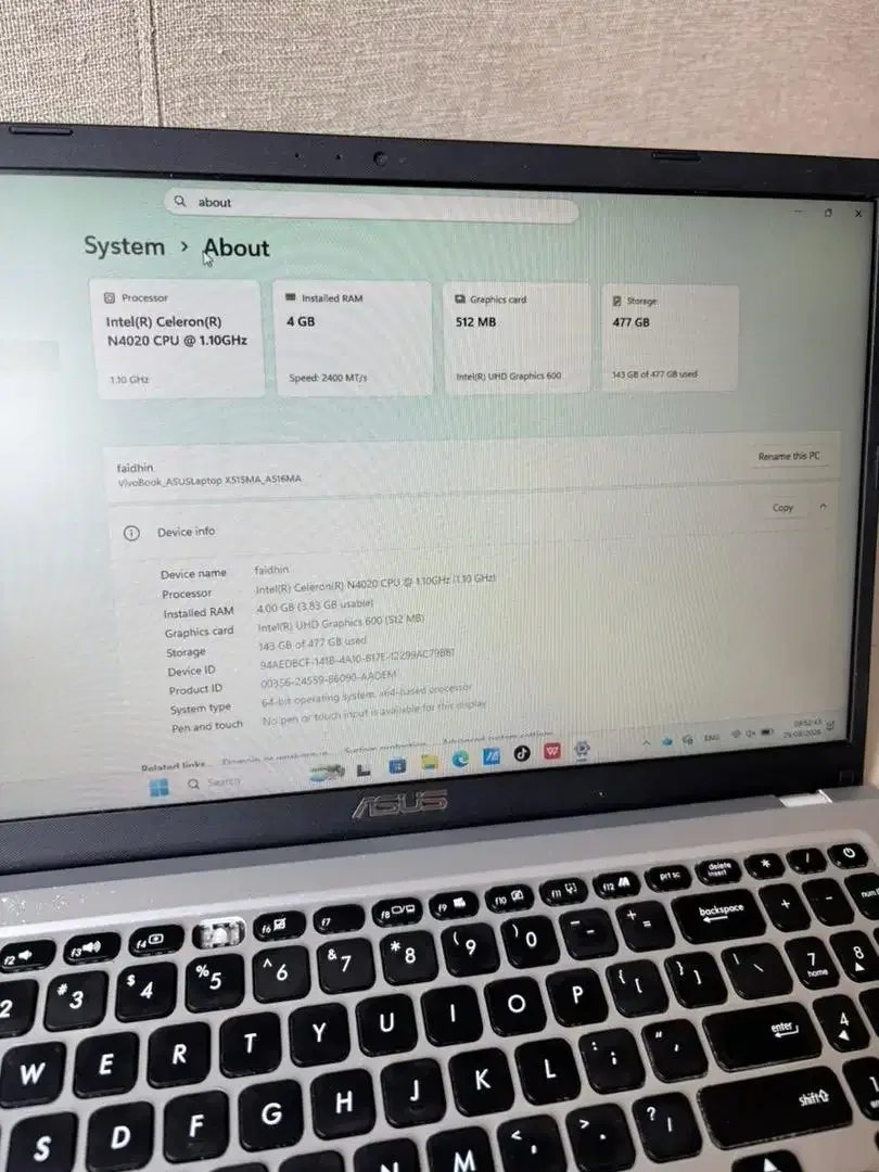 Laptop ASUS VivoBook X515MA 15.6inch - Image 3 of 9
