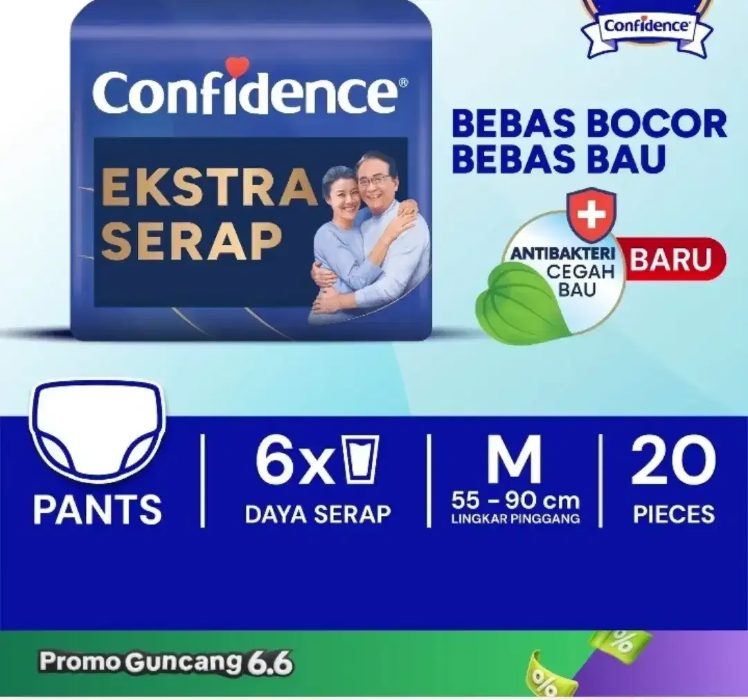 POPOK CELANA  DEWASA Confidence SIZE M  isi 20 pcs - Image 2 of 2