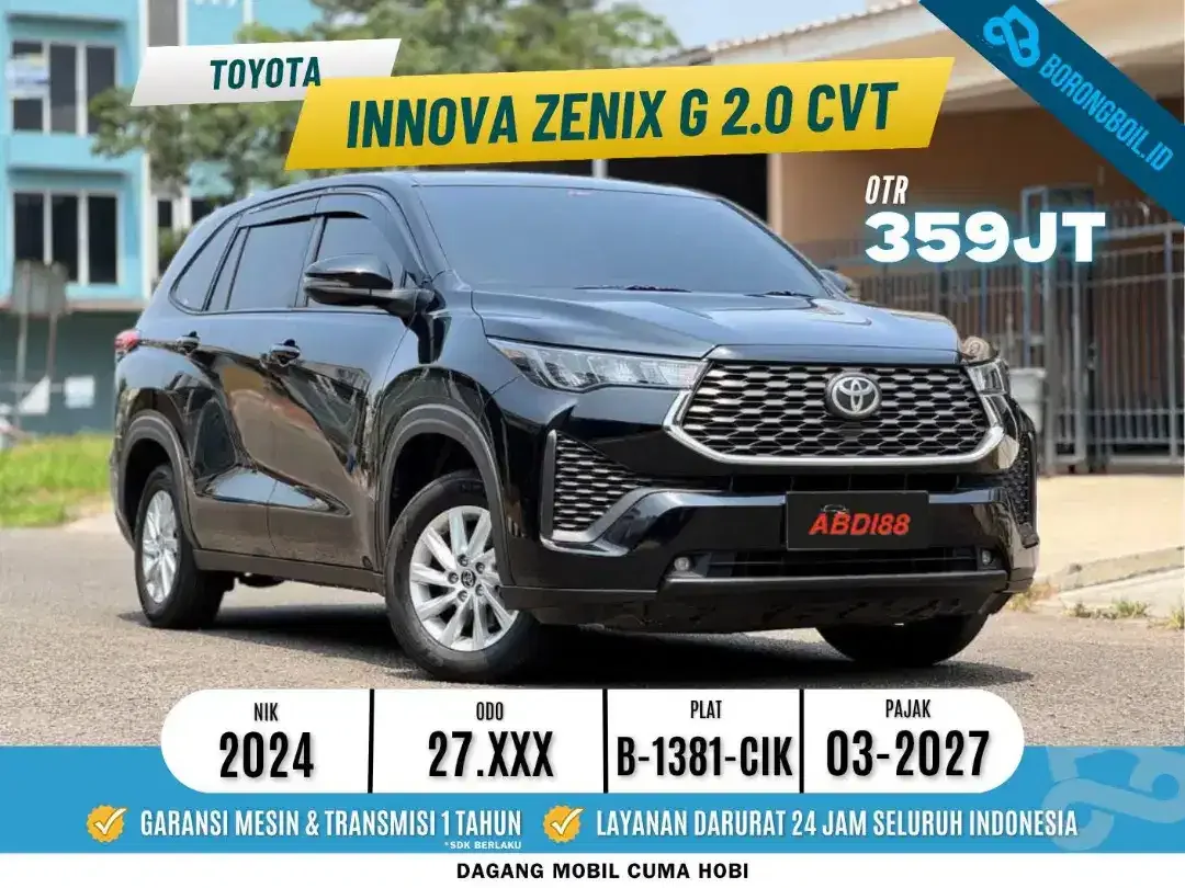RAWATAN! TOYOTA ZENIX G NON HYBRID 2024 AT - Image 1 of 10