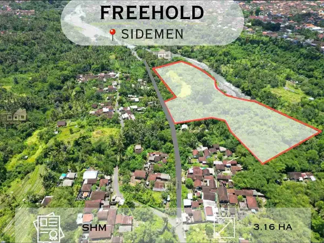 Freehold Land For Sale In Cegeng, Sidemen – Karangasem - Image 1 of 9