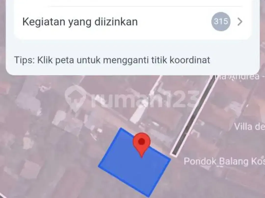 Dikontrakkan Tanah Plot Kecil Sangat Langka Zona Pariwisata - Image 2 of 5