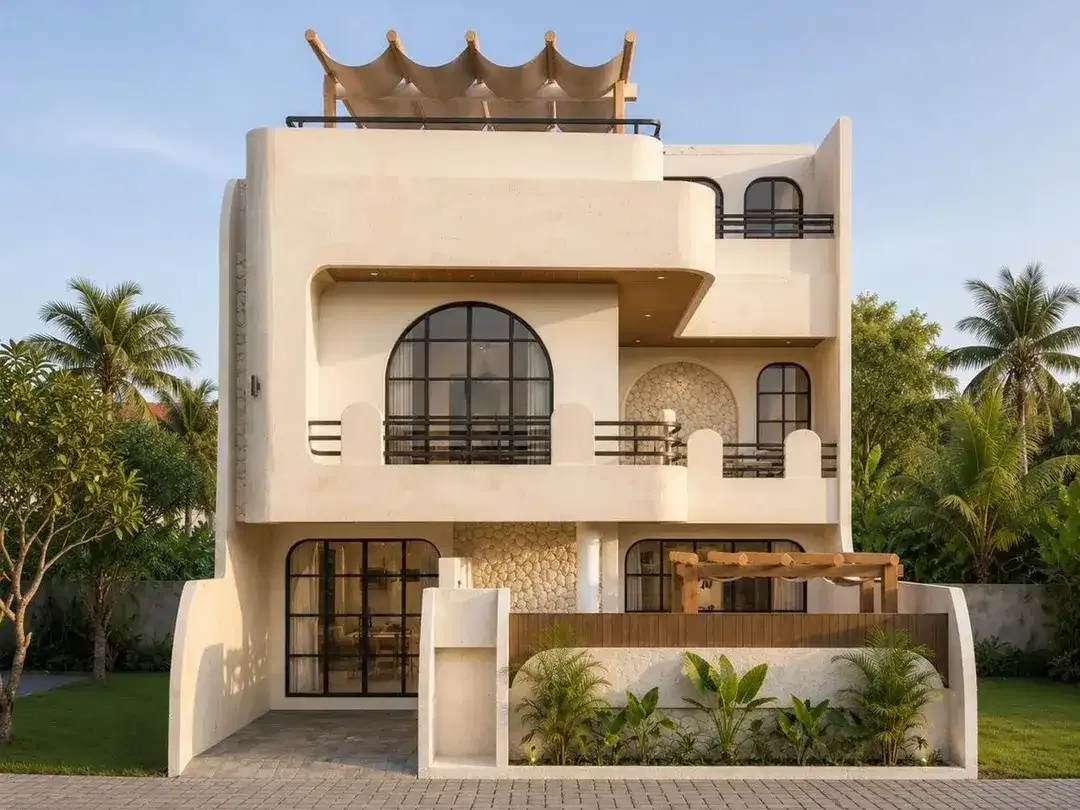 Villa Mediterranean, Fully Furnished in Uluwatu, Ungasan dekat Pantai2 Selatan Bali - Image 2 of 10