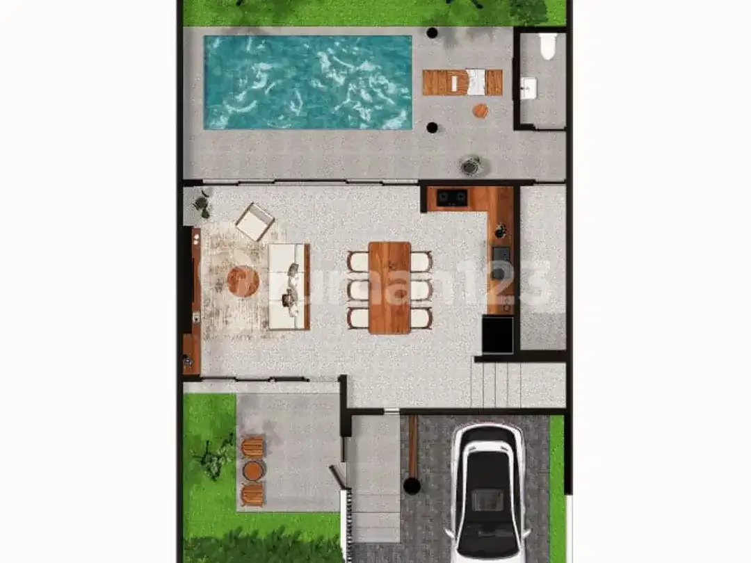 Jimbaran Hill - Cluster Villa Lokasi Jimbaran Hanya 5 Menit ke Sidewalk Mall - Image 3 of 10