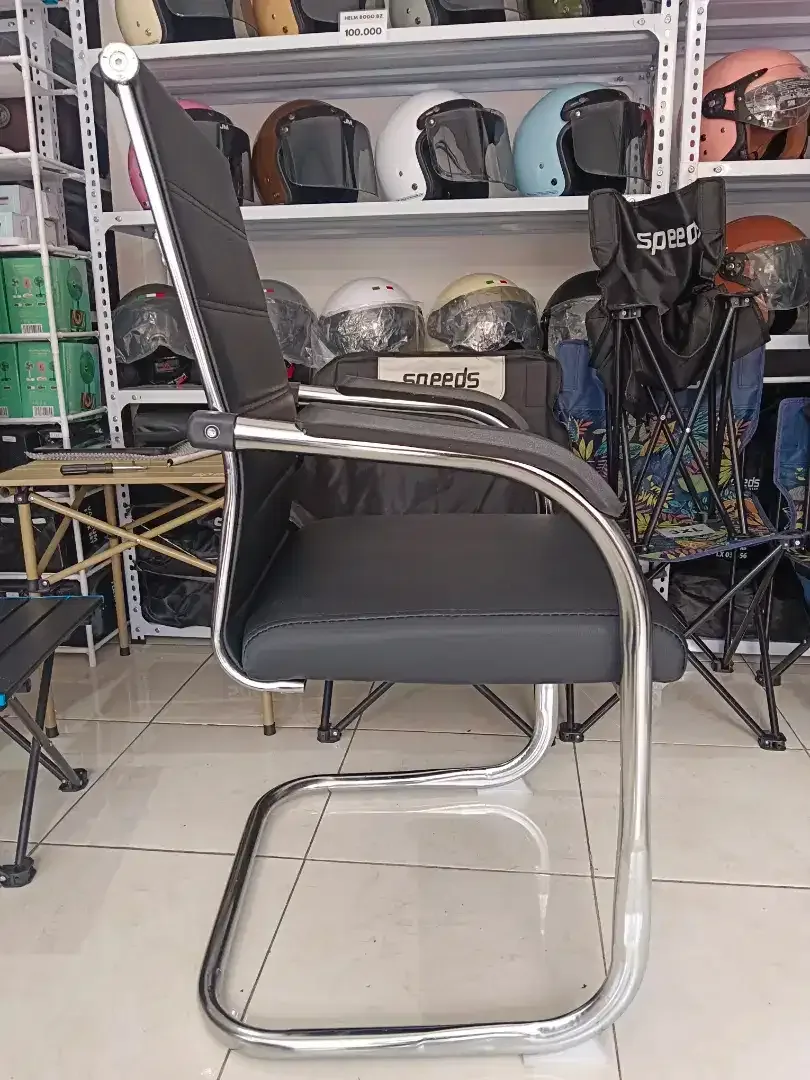 450rb BARU-Kursi Hadap Kantor/Kerja/Belajar Terbaru Bahan Busa Kulit - Image 8 of 8
