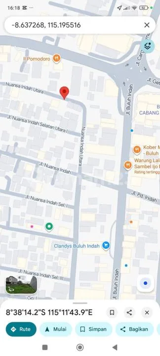 Tanah Strategis Jalan Nuansa Indah Utara, Buluh Indah, Denpasar - Image 3 of 4