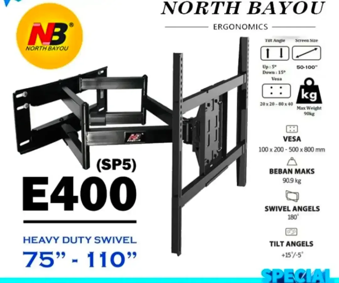 Bracket tv plus instalasi - Image 7 of 10
