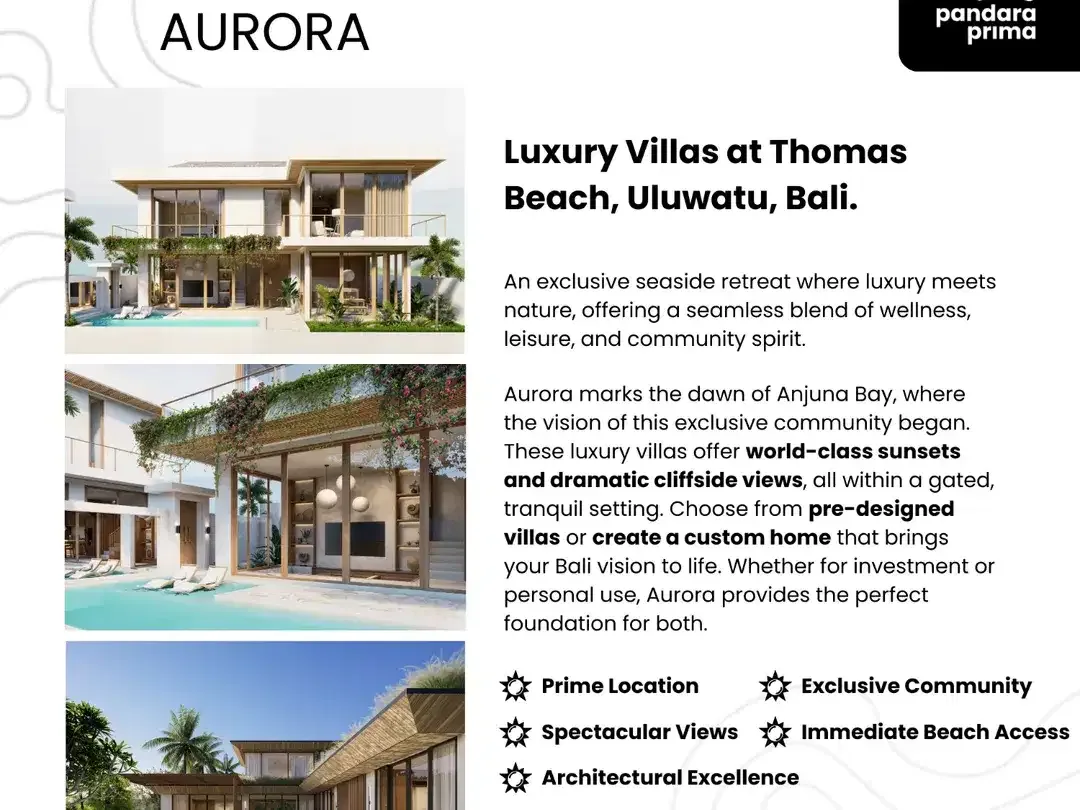 Luxury Aurora Villa with Cliffside View of Thomas Beach Uluwatu - Image 2 of 10