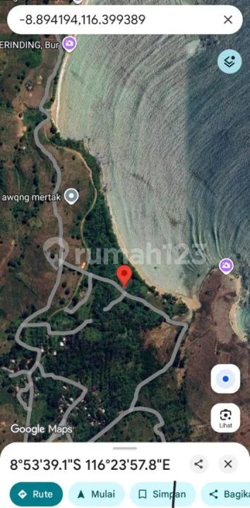 Jual Tanah Ditepi Teluk Awang Lombok Surat Shgb - Image 2 of 4
