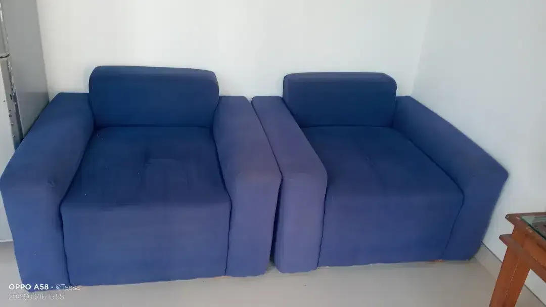Kursi sofa biru - Image 3 of 5