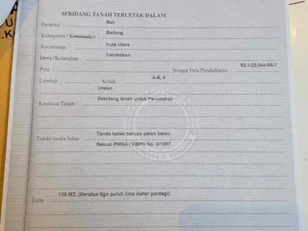 DIJUAL TANAH STRATEGIS – TEGAL CUPEK, DEKAT UMALAS - Image 2 of 10