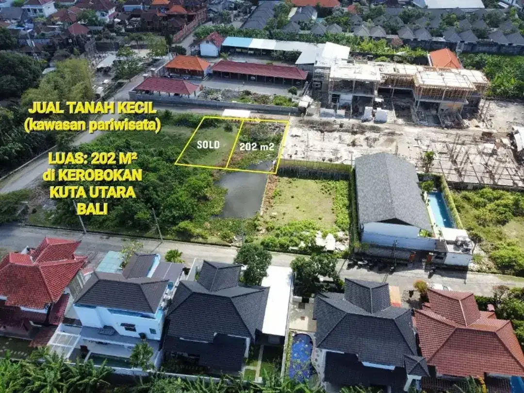 Jual tanah di mertanadi KEROBOKAN dkt SEMINYAK kawasan pariwisata Bali - Image 2 of 10