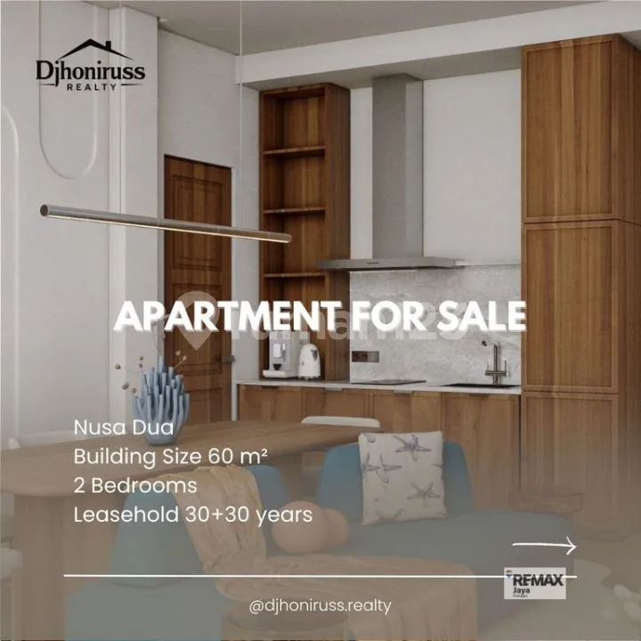 2-Bedroom Apartment With 60-Year Leasehold In Nusa Dua Area - Image 2 of 4