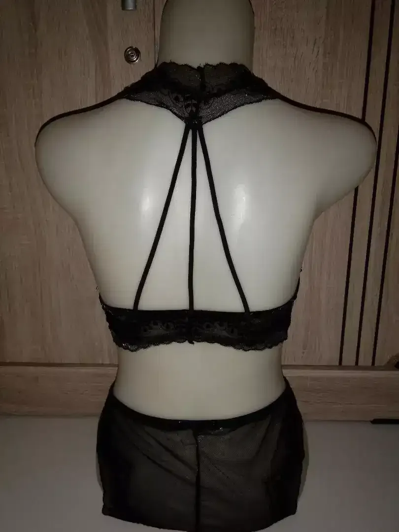 Bra setelan dr bahan brokat hitam. - Image 2 of 7