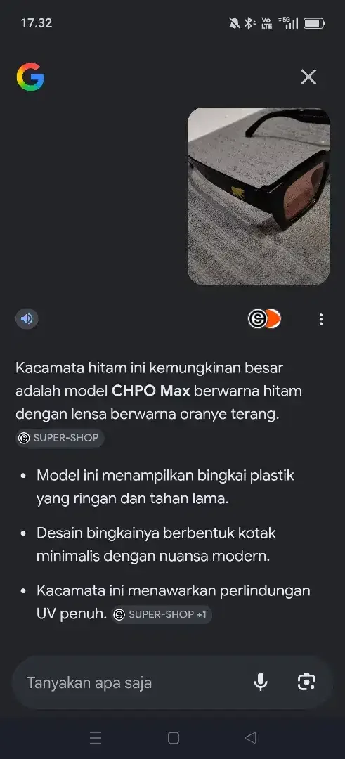 Kaca mata CHPO MAX ori LIKE new - Image 1 of 6