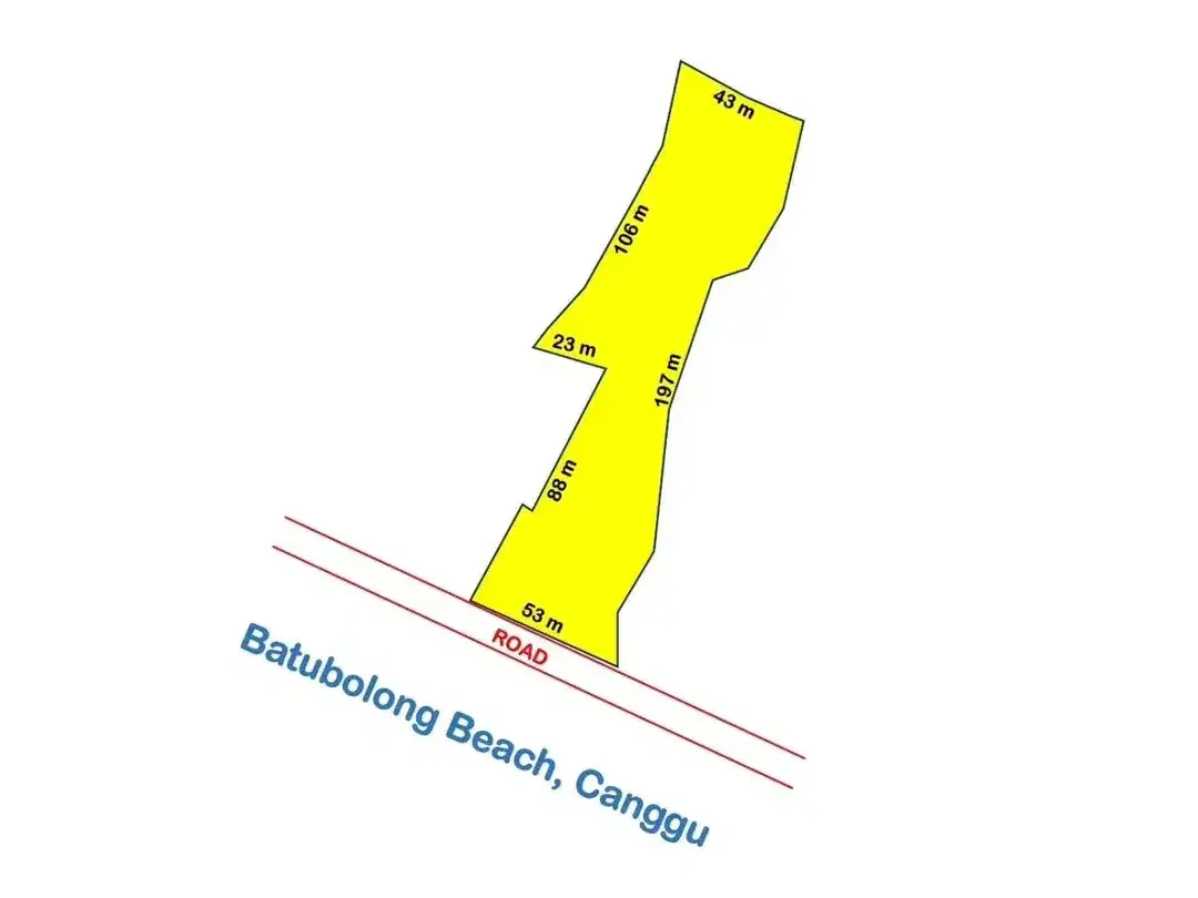Tanah Langka Depan Pantai Batu Bolong Canggu Bali - Image 2 of 7